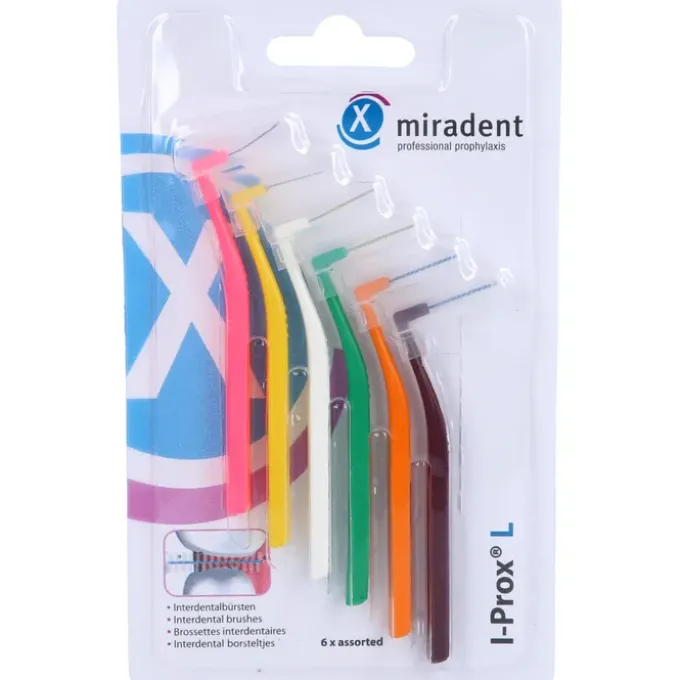 MIRADENT Interdentalbürste I-Prox L sortiert 6 St
