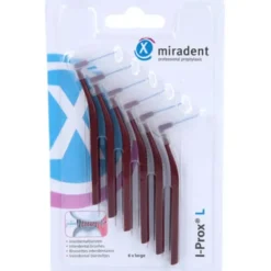 MIRADENT Interdentalbürste I-Prox L 0,8 mm bordea. 6 St