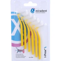 MIRADENT Interdentalbürste I-Prox L 0,5 mm gelb 6 St