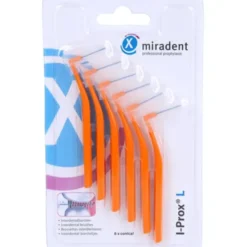 MIRADENT Interdentalbürste I-Prox L 0,8 mm orange 6 St
