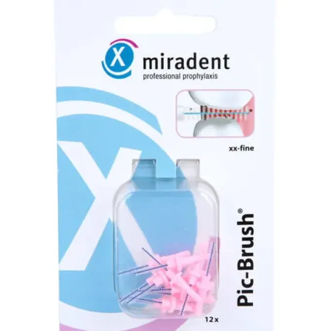 MIRADENT Interd.Pic-Brush Ersatzb.xx-fein pink 12 St
