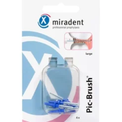 MIRADENT Interd.Pic-Brush Ersatzb.large blau 6 St