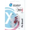 MIRADENT Interd.Pic-Brush Ersatzb.x-large bordeaux 6 St