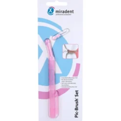 MIRADENT Interd.Pic-Brush Set 1Halt+1Bü.tran.pink 1 St