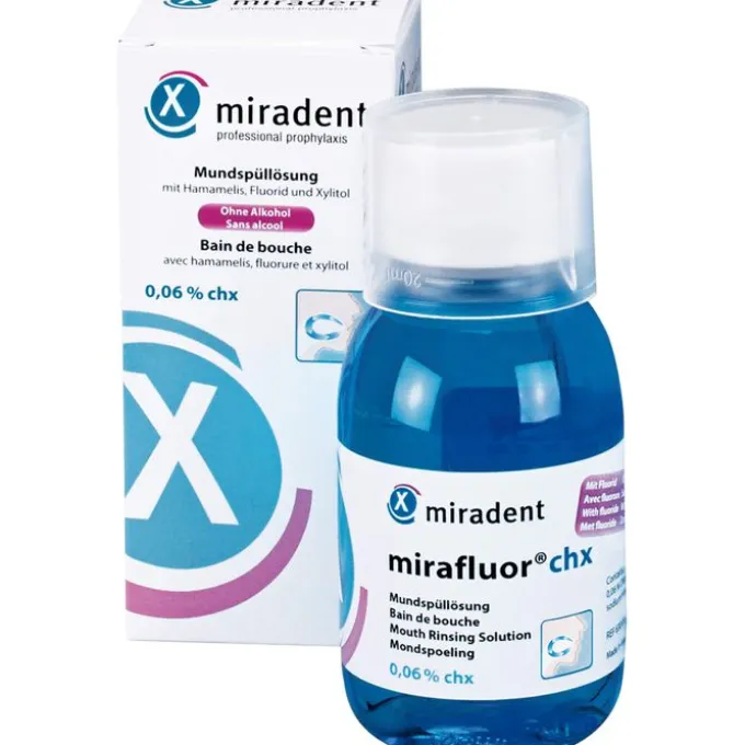 MIRADENT Mundspüllösung mirafluor CHX 0,06% 100 ml