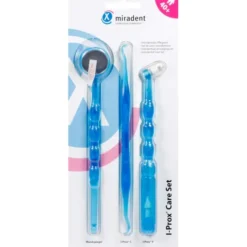 MIRADENT Pflegeset I-Prox Care Set blau trans. 1 P