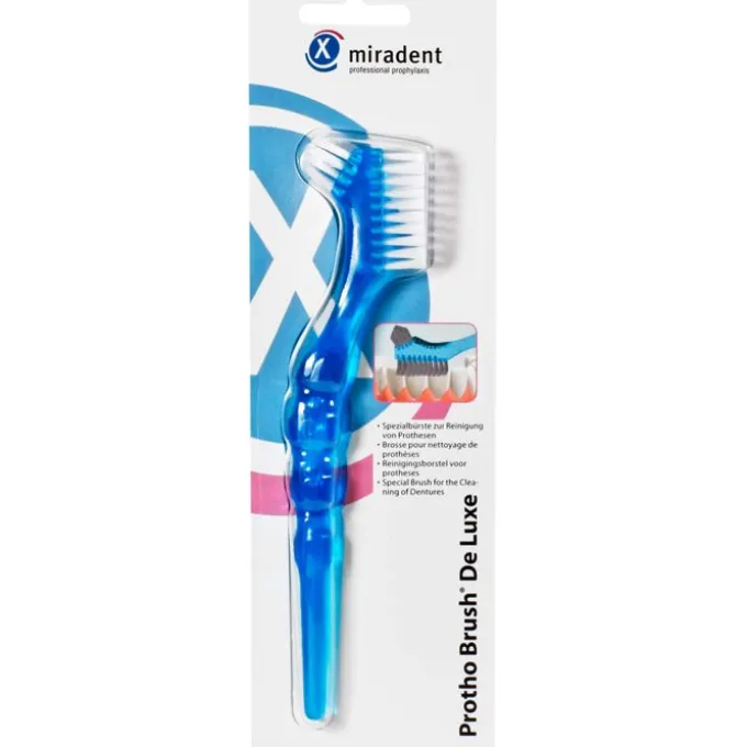 MIRADENT Prothesenbürste Protho Brush blau trans. 1 St