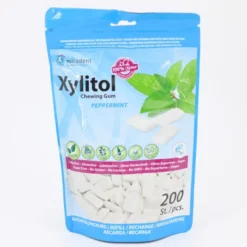 MIRADENT Xylitol Chewing Gum Minze Refill 200 Stück