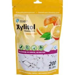 MIRADENT Xylitol Chewing Gum fresh fruit Refill 200 Stück