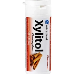 MIRADENT Xylitol Chewing Gum Zimt 30 Stück