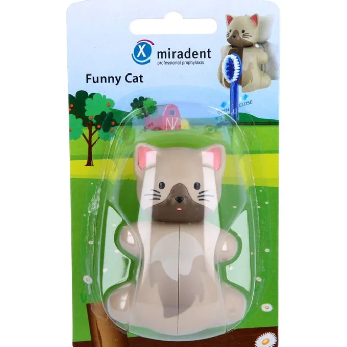 MIRADENT Zahnbürstenhalter Funny Snapper cat 1 St