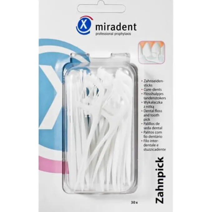 MIRADENT Zahnpick Zahnseidensticks 30 St