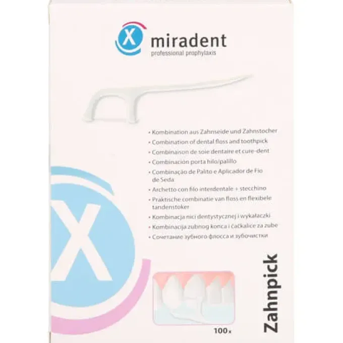 MIRADENT Zahnseidensticks Zahnpick 100 St