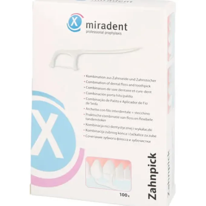 MIRADENT Zahnseidensticks Zahnpick 100 St