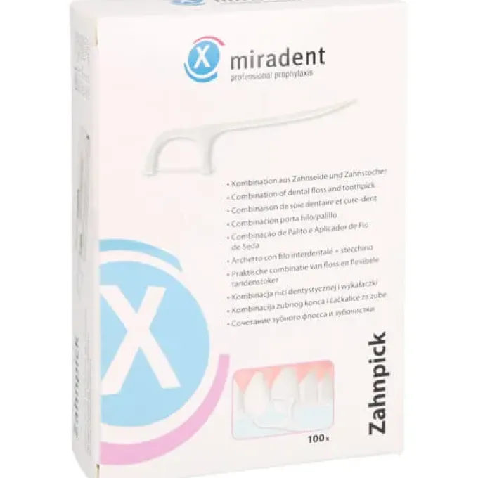 MIRADENT Zahnseidensticks Zahnpick 100 St