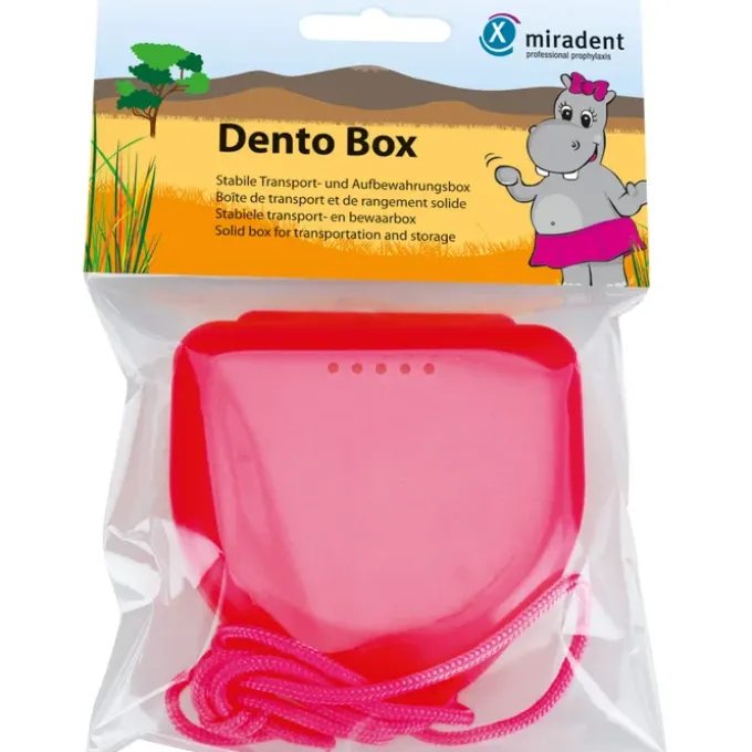 MIRADENT Zahnspangenbox Dento Box I pink 1 St