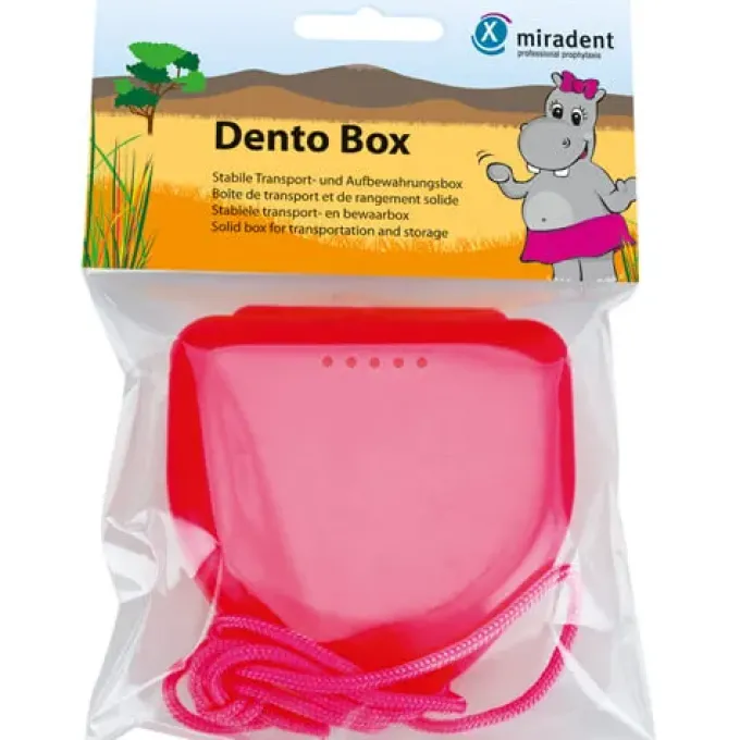 MIRADENT Zahnspangenbox Dento Box I pink 1 St