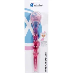 MIRADENT Zungenreiniger Tong-Clin de L.pink trans. 1 St