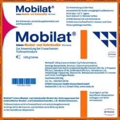 MOBILAT Intens Muskel- und Gelenksalbe 3% Creme 100 g