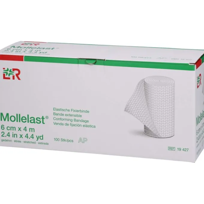 MOLLELAST Binden 6 cmx4 m weiß lose 100 St