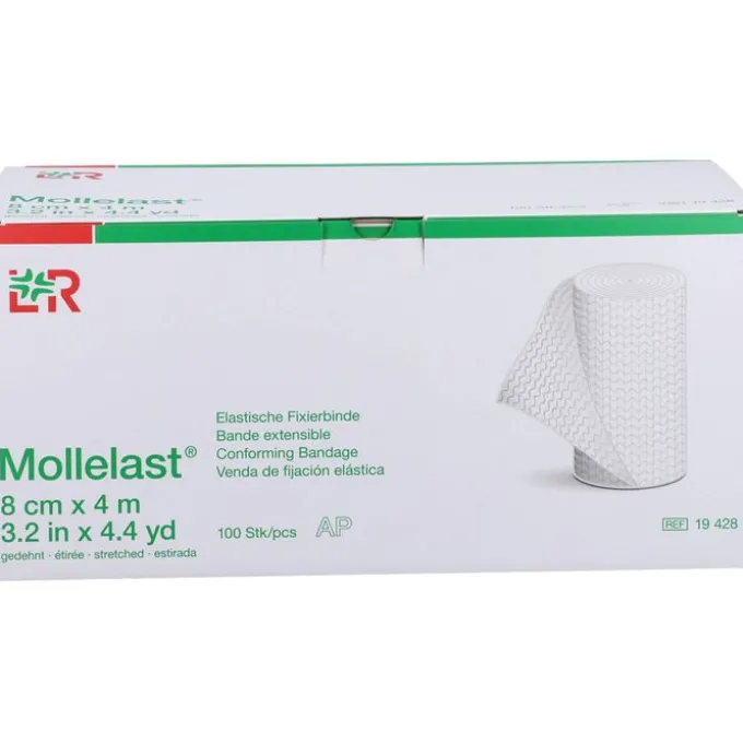 MOLLELAST Binden 8 cmx4 m weiß lose 100 St