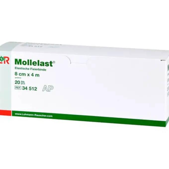 MOLLELAST Binden 8 cmx4 m weiß 20 St