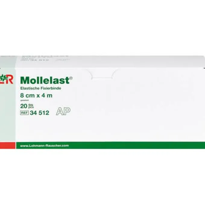 MOLLELAST Binden 8 cmx4 m weiß 20 St