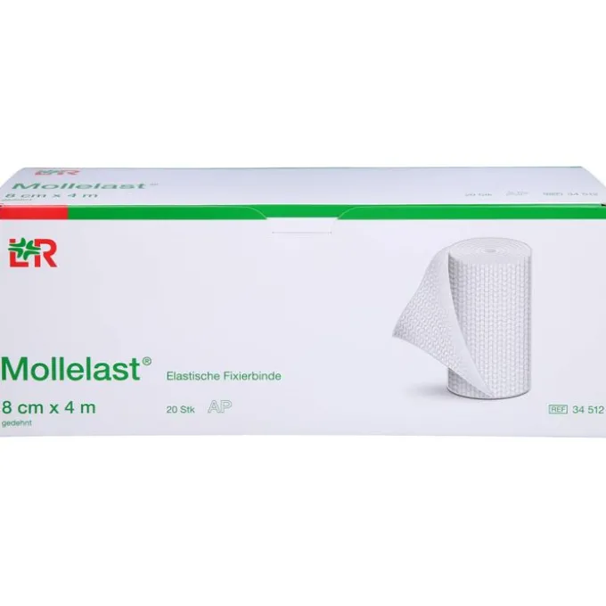 MOLLELAST Binden 8 cmx4 m weiß 20 St
