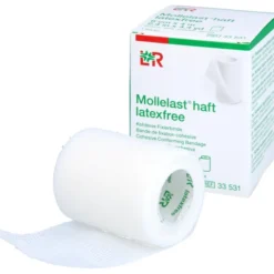 MOLLELAST haft Binden latexfrei 6 cmx4 m weiß 1 St
