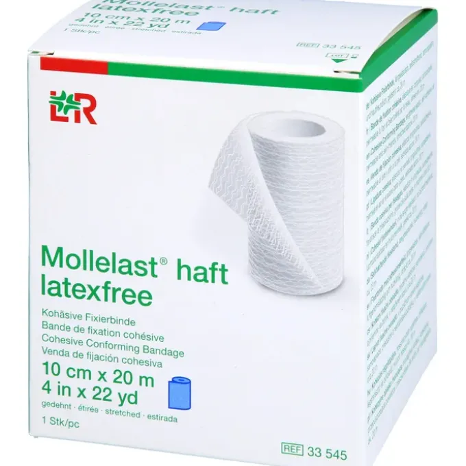 MOLLELAST haft Binden latexfrei 10 cmx20 m blau 1 St