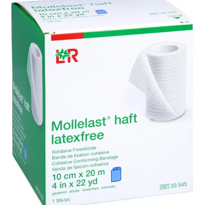 MOLLELAST haft Binden latexfrei 10 cmx20 m blau 1 St