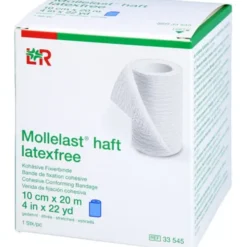 MOLLELAST haft Binden latexfrei 10 cmx20 m blau 1 St