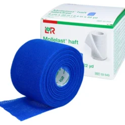 MOLLELAST haft Binden latexfrei 6 cmx20 m blau 1 St
