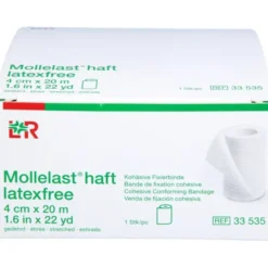 MOLLELAST haft Binden latexfrei 10 cmx20 m weiß 6 St