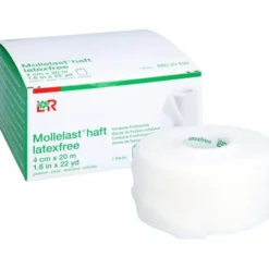 MOLLELAST haft Binden latexfrei 4 cmx20 m weiß 1 St