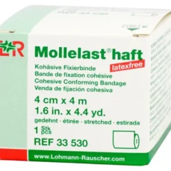 MOLLELAST haft Binden latexfrei 4 cmx4 m weiß 1 St