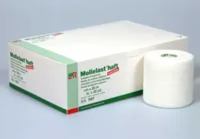 MOLLELAST haft Binden latexfrei 6 cmx20 m weiß 6 St