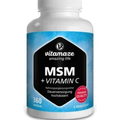 MSM HOCHDOSIERT+Vitamin C Kapseln 360 Stück