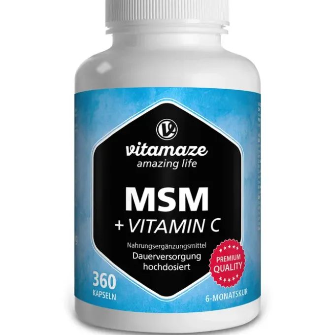 MSM HOCHDOSIERT+Vitamin C Kapseln 360 Stück