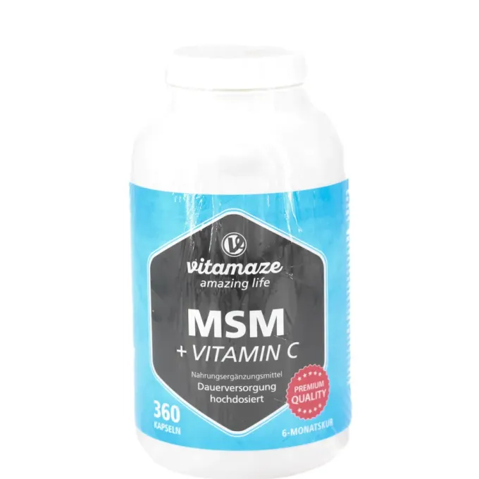MSM HOCHDOSIERT+Vitamin C Kapseln 360 Stück