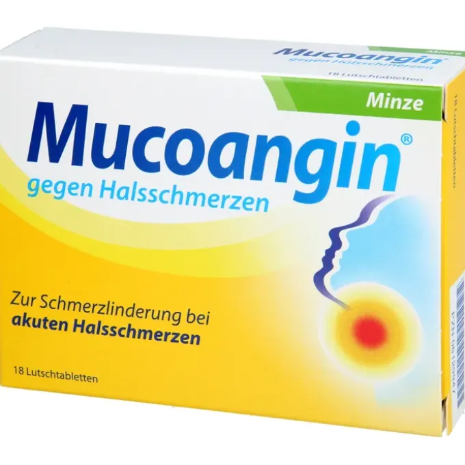 MUCOANGIN Minze 20 mg Lutschtabletten 18 St