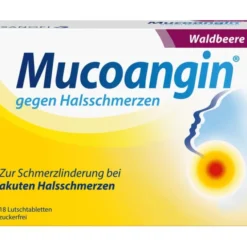 MUCOANGIN Waldbeere 20 mg Lutschtabletten 18 St