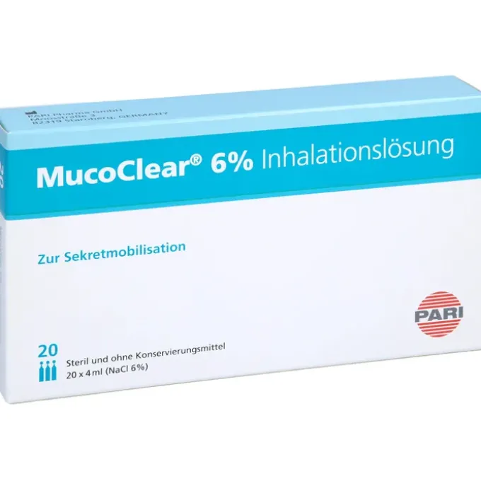 MUCOCLEAR 6% NaCl Inhalationslösung 20X4 ml