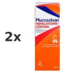 MUCOSOLVAN Inhalationslösung 15 mg Lsg.f.Vernebler Set 2x 100ml