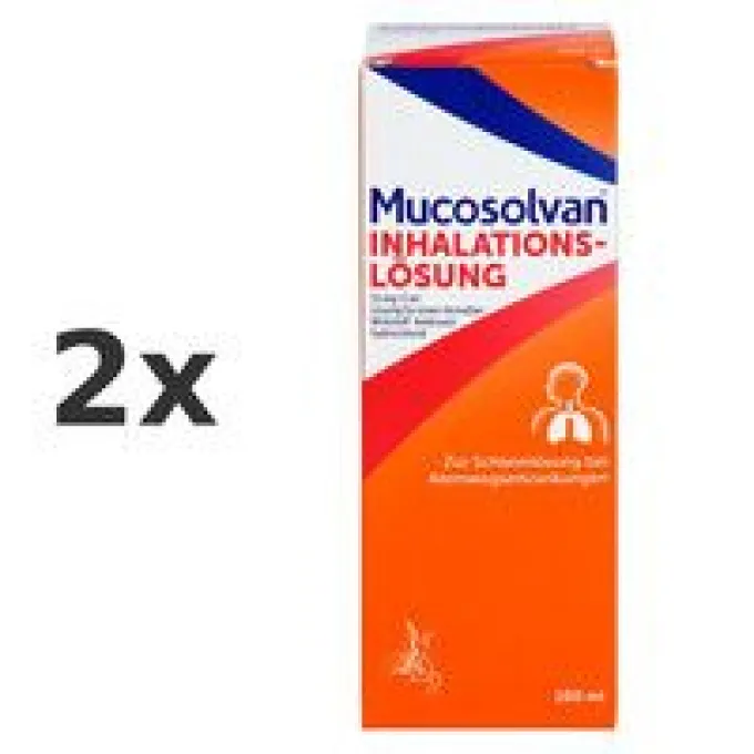 MUCOSOLVAN Inhalationslösung 15 mg Lsg.f.Vernebler Set 2x 100ml