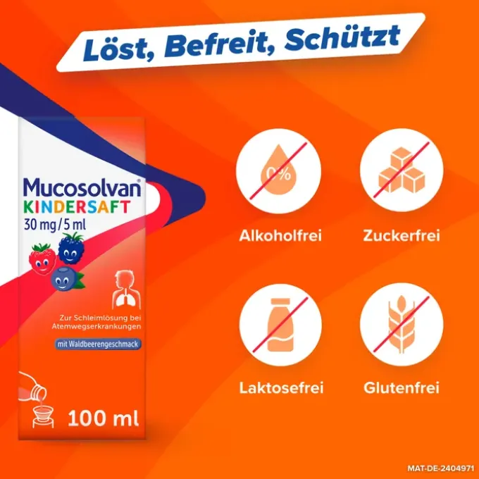 MUCOSOLVAN Kindersaft 30 mg/5 ml 100 ml