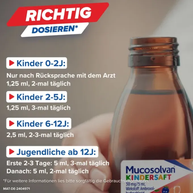MUCOSOLVAN Kindersaft 30 mg/5 ml 100 ml