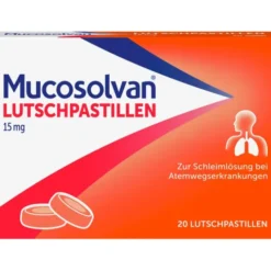 MUCOSOLVAN Lutschpastillen 15 mg 20 St