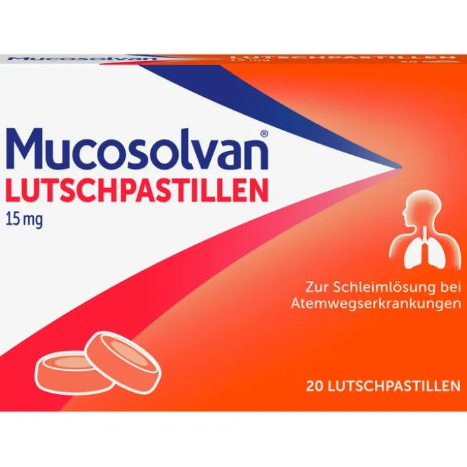 MUCOSOLVAN Lutschpastillen 15 mg 20 St