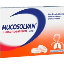MUCOSOLVAN Lutschpastillen 15 mg 20 St